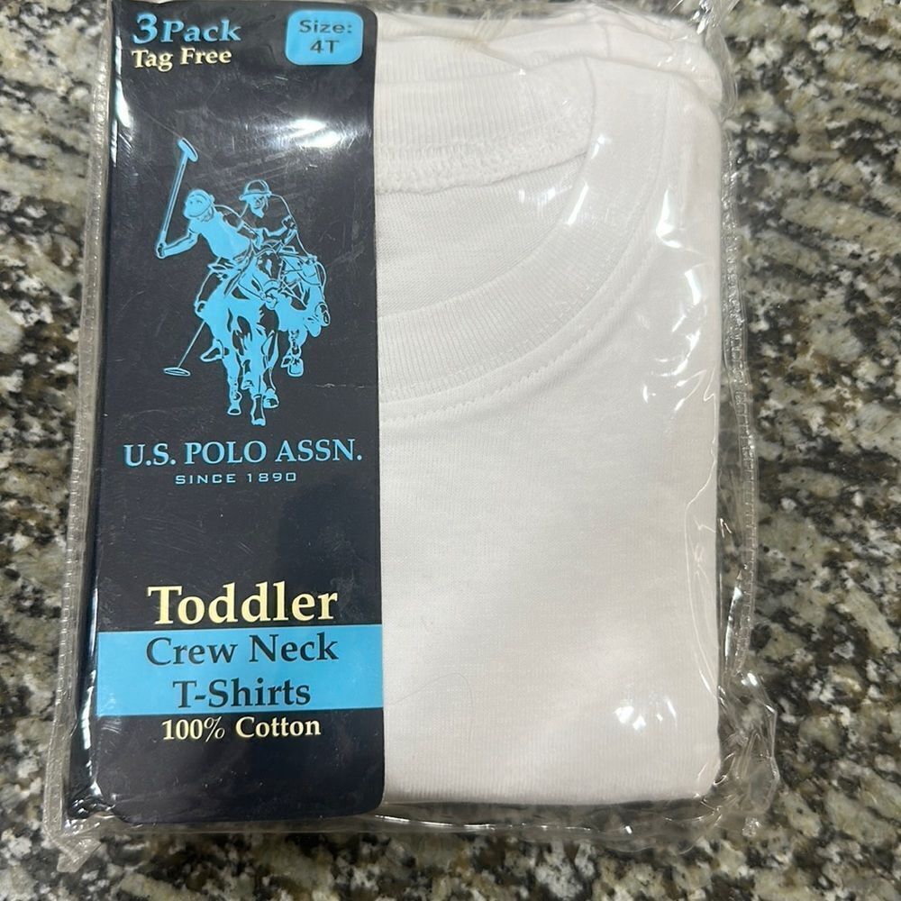 Boys undershirt crew neck t-shirt tagless. Package of 3